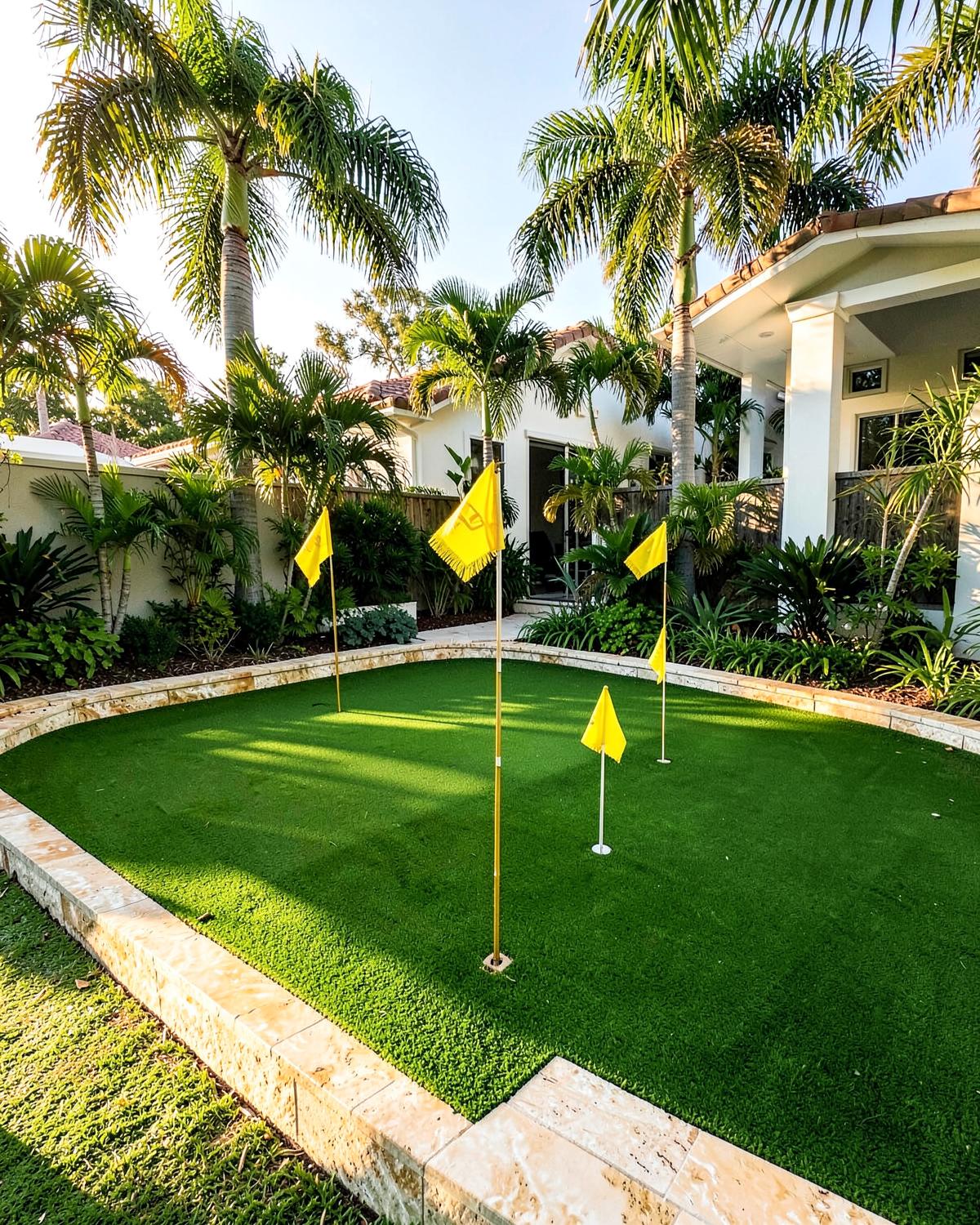 Putting Greens & Golf artificial turf project in Florida